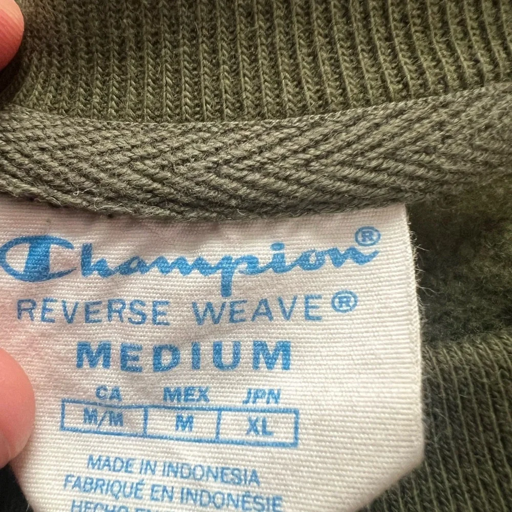 Champion Reverse Weave Script All Over‎ Print Crewneck Sweatshirt